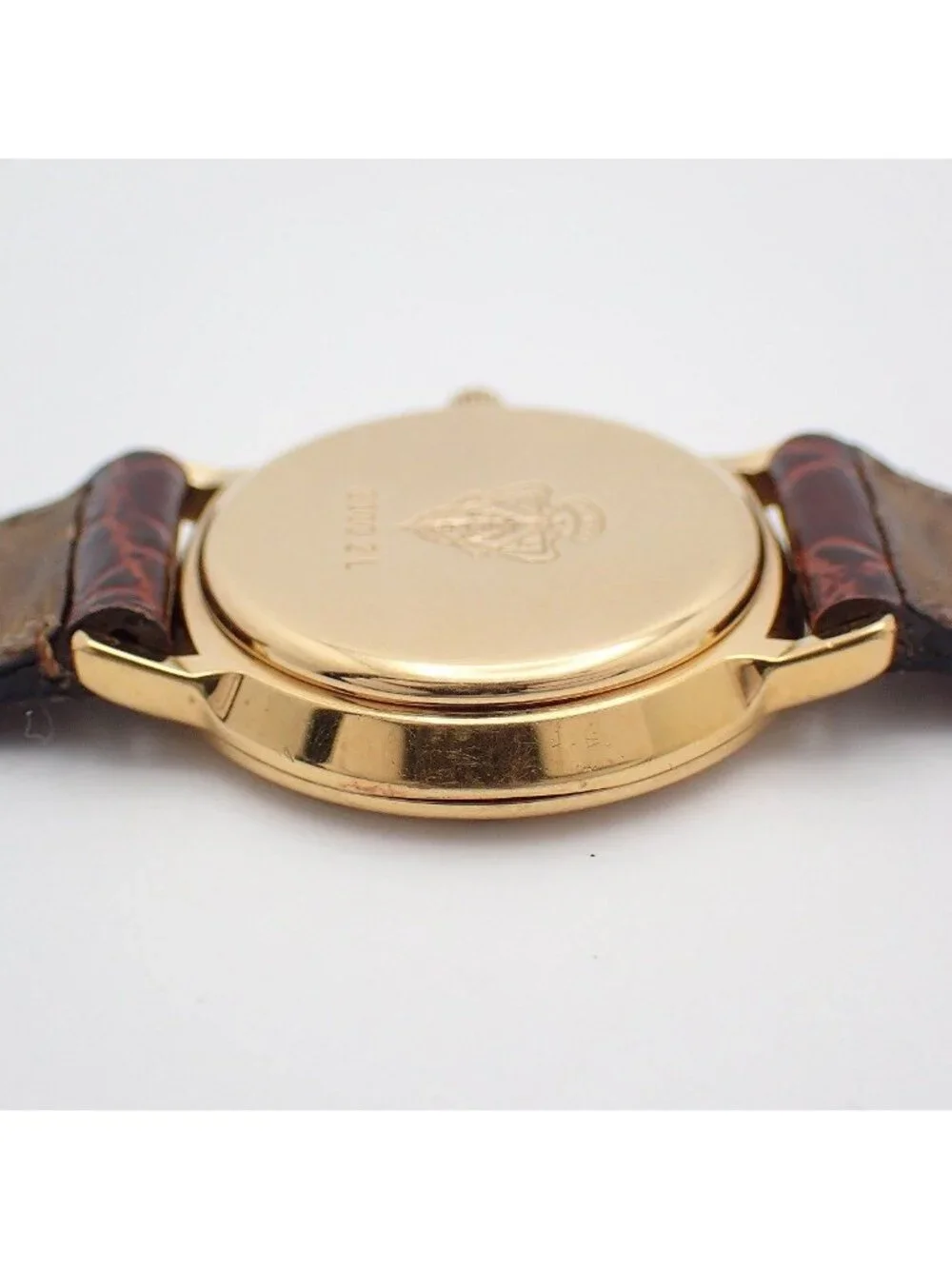 Gucci Quartz Watch Gold Leather Pawn
